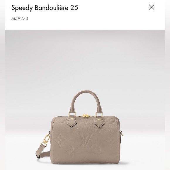 New Authentic Speedy Bandoulière 25 turtledove - Picture 8 of 8